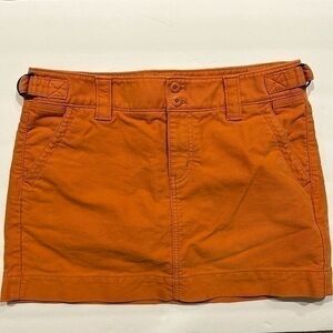 Gap pumpkin, orange cotton mini skirt size 6